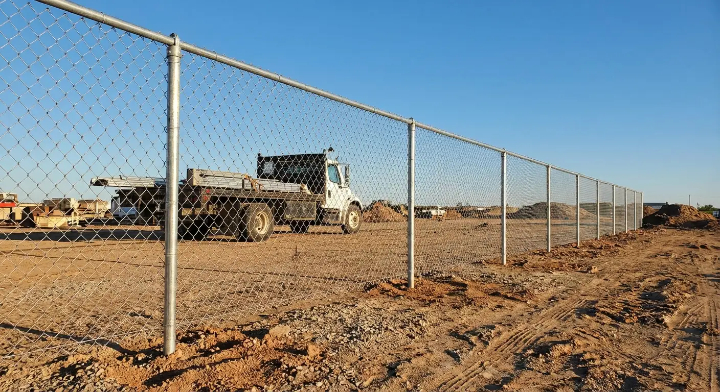 Wind-rated temporary fencing site in Saint Clair Shores, MI