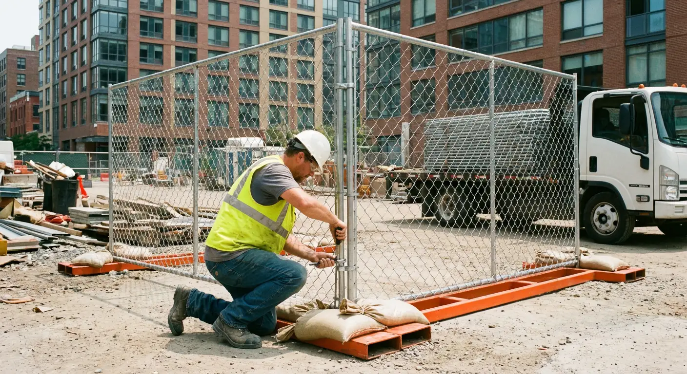 Temporary fence rental services in North Saint Clair Shores