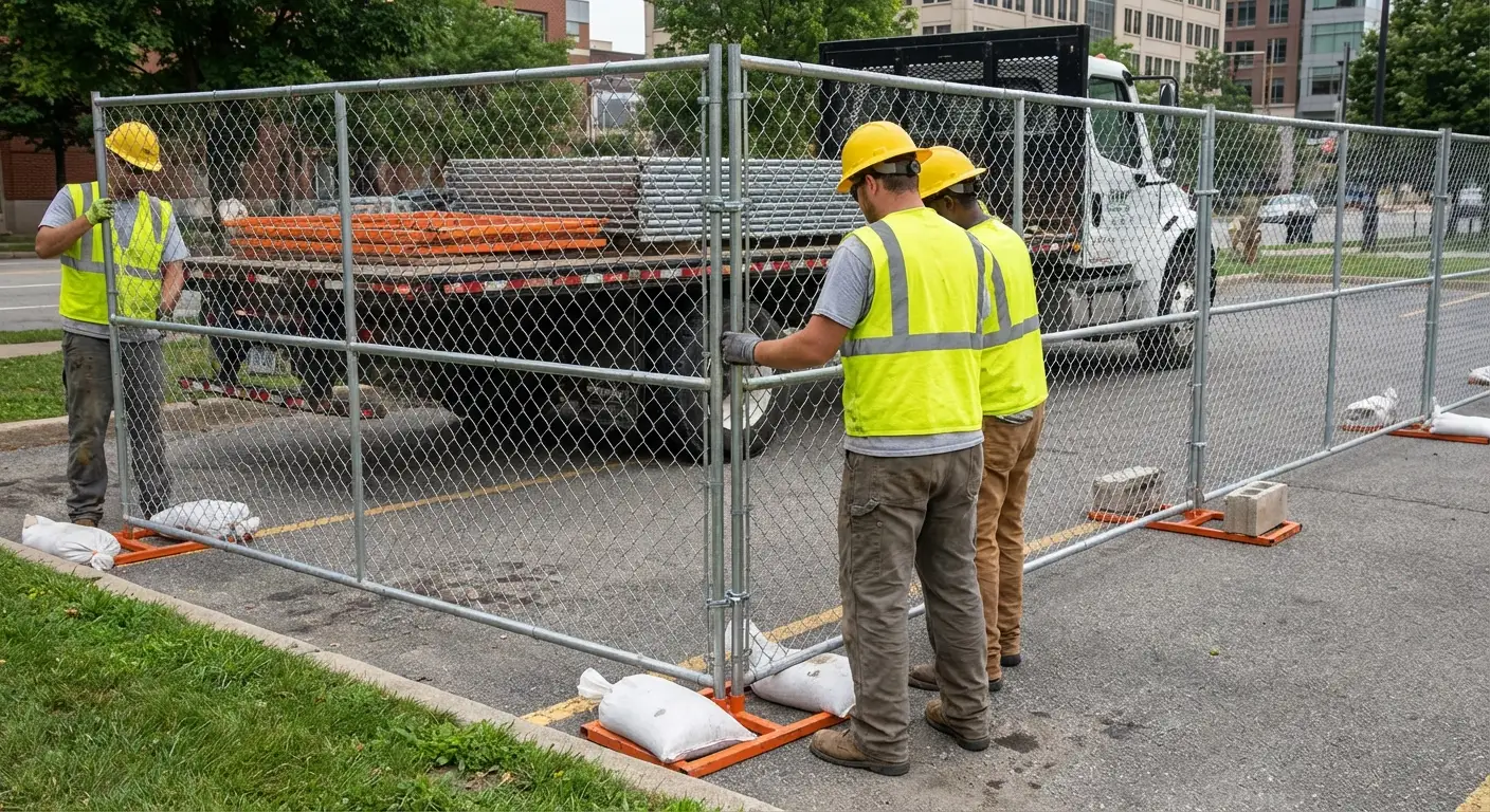 Temporary fencing solutions meeting Saint Clair Shores requirements
