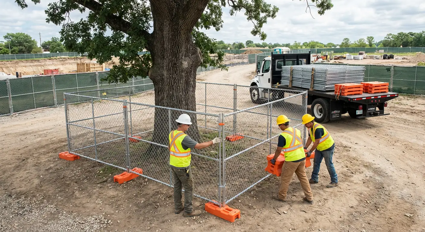 Temporary gate rental and secure perimeter fencing in Saint Clair Shores, MI