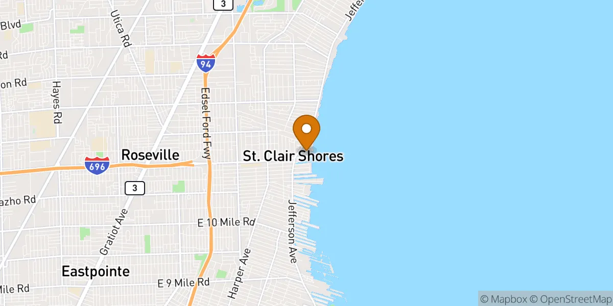  neighborhood map in Saint Clair Shores, MI