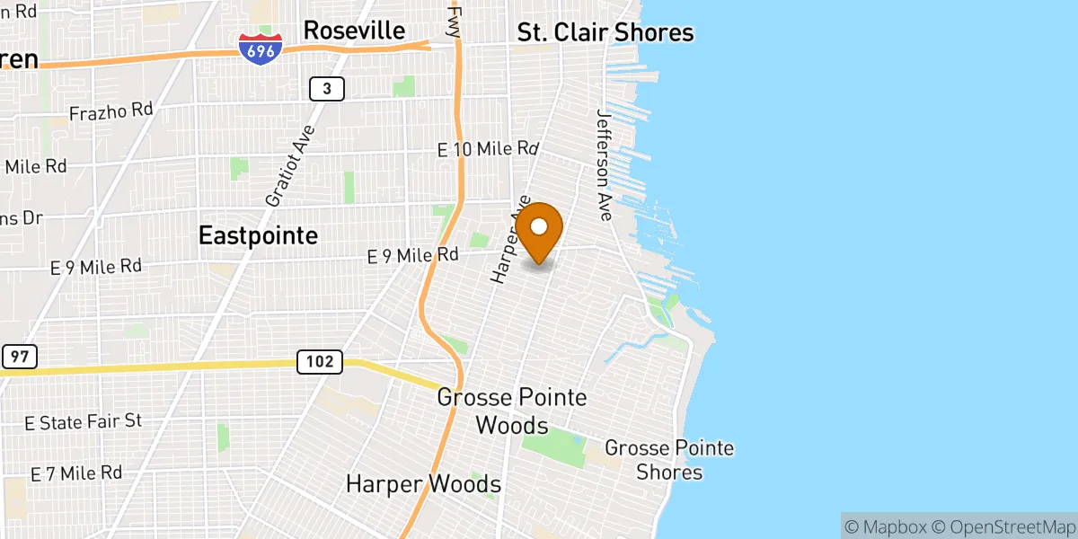  neighborhood map in Saint Clair Shores, MI