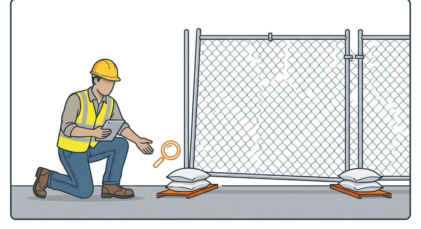 Diagram showing causes of temporary fence instability in Saint Clair Shores, MI