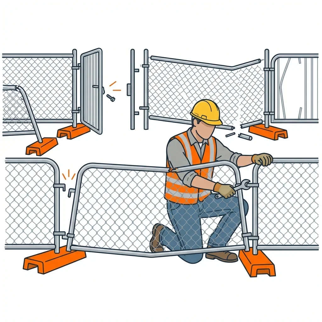 Diagram showing crowd control failure points and safety zones in Saint Clair Shores, MI