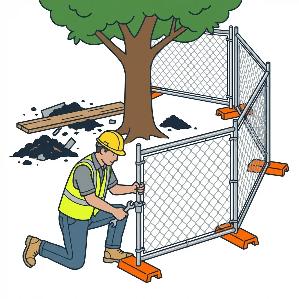 Infographic detailing common tree protection violations and prevention in Saint Clair Shores, MI
